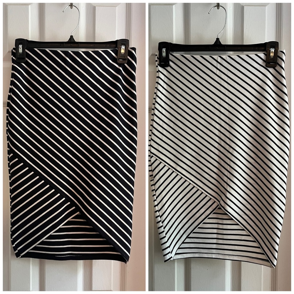 Bundle of 2 Zara Trafaluc Skirts Black and White Size M